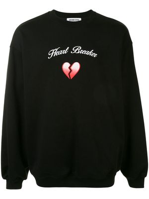 Ground Zero slogan print sweatshirt - Black
