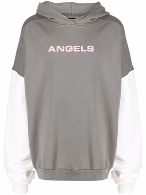 Liberal Youth Ministry Angels two-tone hoodie - Grey