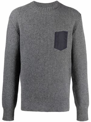 Maison Margiela ribbed-knit jumper - Grey