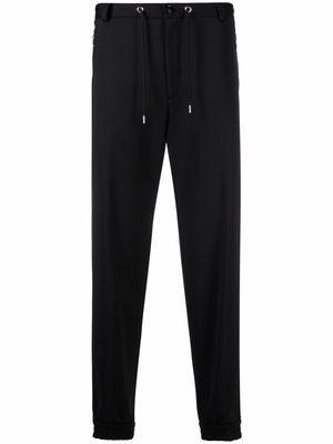 Moncler cuffed drawstring trousers - Black