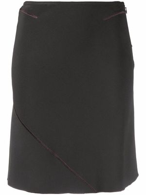 Alaïa Pre-Owned 2000s high-waisted A-line skirt - Brown