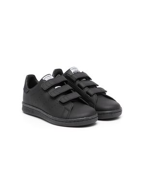 adidas Kids Stan Smith touch-strap sneakers - Black