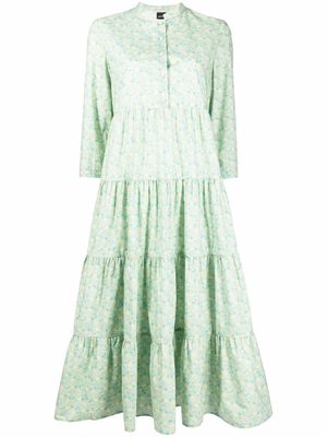 ASPESI floral-print midi dress - Green