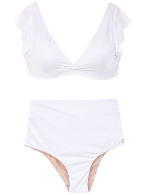 Brigitte plain bikini set - White