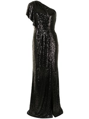 Marchesa Notte Bridesmaids sequin-embellished bridesmaids dress - Black