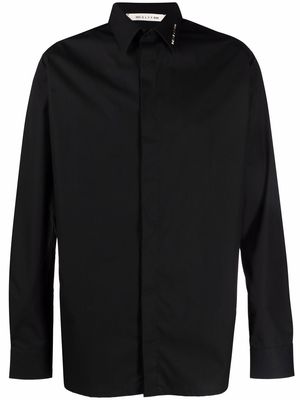1017 ALYX 9SM logo-collar cotton shirt - Black