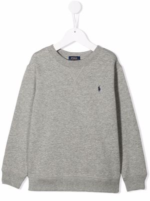 Ralph Lauren Kids Polo Pony crewneck sweatshirt - Grey