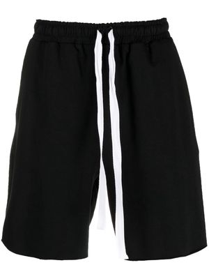 Alchemy stretch-cotton drawstring shorts - Black