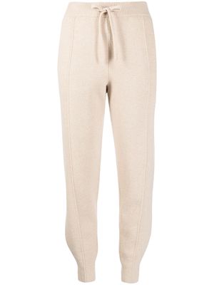 Pringle of Scotland tapered-leg knitted trousers - Brown