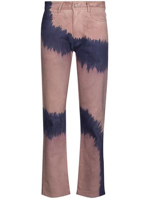 Collina Strada tie-dye straight-leg jeans - Neutrals