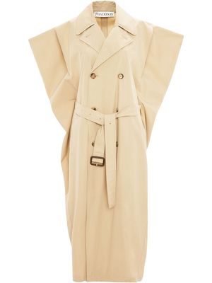 JW Anderson Kite sleeveless double-breasted trench coat - Neutrals