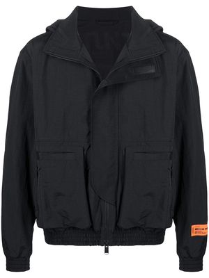Heron Preston logo-print zip-up jacket - Black