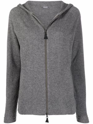 Kristensen Du Nord cashmere zip-up hoodie - Grey