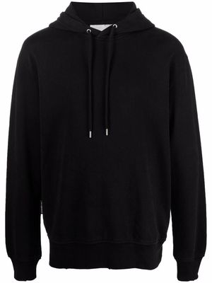 Han Kjøbenhavn distressed long-sleeve hoodie - Black