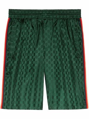 Gucci GG jacquard swim shorts - Green