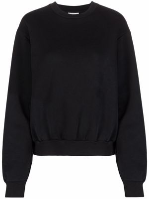 Acne Studios logo tag sweatshirt - Black