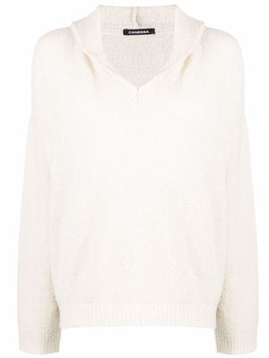 Canessa hooded knit jumper - Neutrals