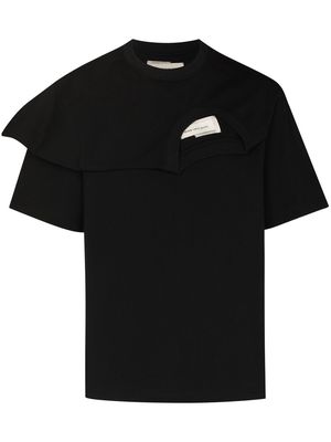 Feng Chen Wang layered logo T-shirt - Black