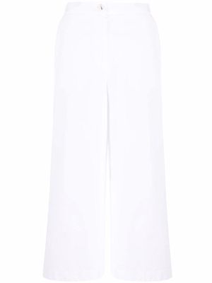 12 STOREEZ wide-leg cotton trousers - White