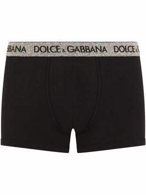 Dolce & Gabbana logo waistband boxer briefs - Black
