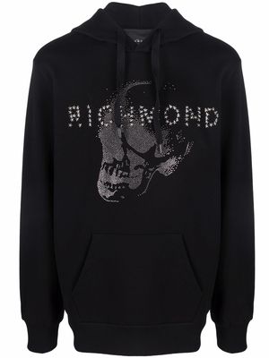 John Richmond logo-print hoodie - Black