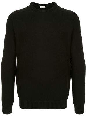 Saint Laurent cashmere crew neck jumper - Black