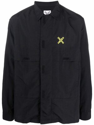Kenzo logo print lightweight jacket - Black