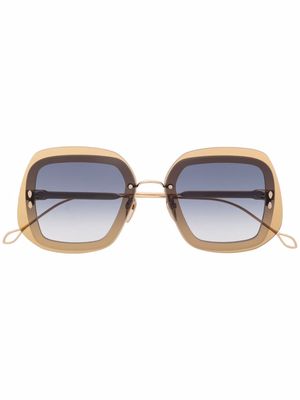 Isabel Marant Eyewear oversized frame sunglasses - Yellow