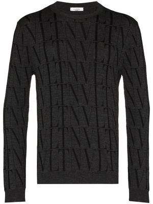 Valentino VLTN fine-knit jumper - Grey