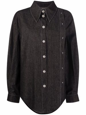 CONCEPTO oversize long-sleeve shirt - Black
