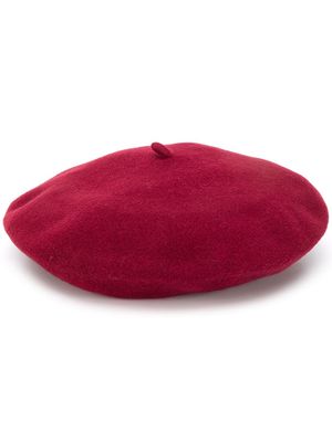 Celine Robert knitted beret hat - Red