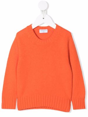 Siola V-neck knitted jumper - Orange