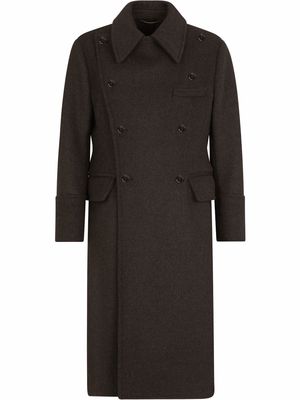 Dolce & Gabbana double-breasted virgin wool coats - Grey