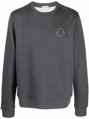 Moncler logo-applique sweatshirt - Grey