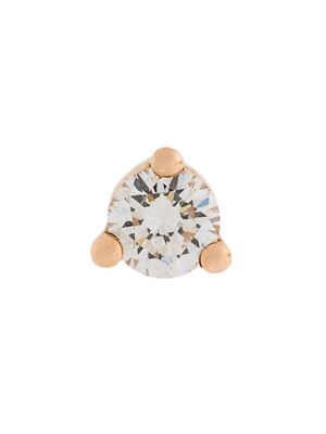 Delfina Delettrez 18kt gold Dots Solitaire diamond and pearl earring - White
