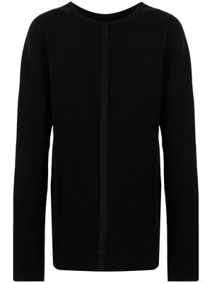 Isaac Sellam Experience raw-cut edge wool sweatshirt - Black
