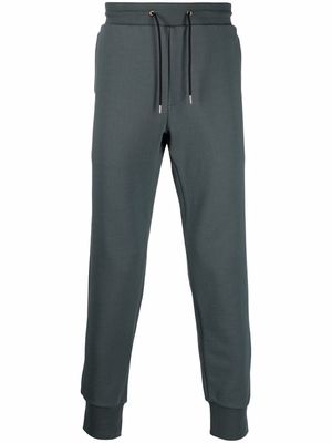 PAUL SMITH embroidered-logo organic-cotton track pants - Green