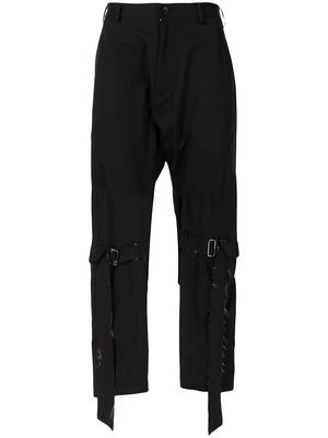 sulvam buckle-embellished trousers - Black