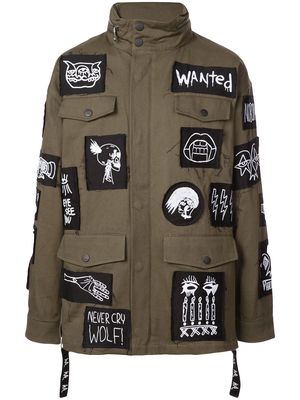 Haculla patch military jacket - Green
