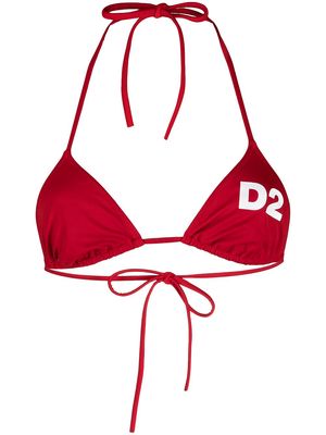 Dsquared2 D2 triangle-cup bikini top