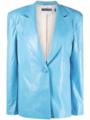 ROTATE single-breasted blazer jacket - Blue
