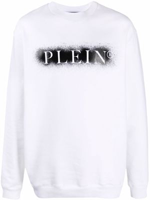Philipp Plein logo-print sweatshirt - White