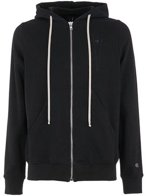 Rick Owens x Champion star-embroidered hoodie - Black