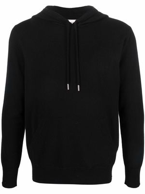 Alexander McQueen cashmere drawstring hoodie - Black