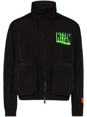 Heron Preston logo print jacket - Black