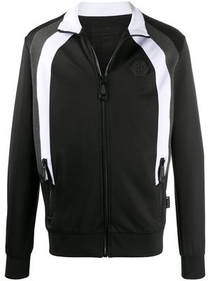 Philipp Plein skull logo track jacket - Black
