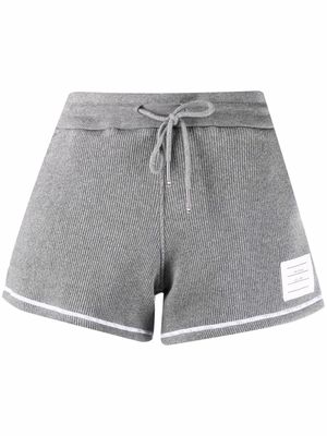 Thom Browne loopback cotton knitted shorts - Grey