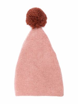 Caffe' D'orzo Adele pom-pom knitted hat - Pink