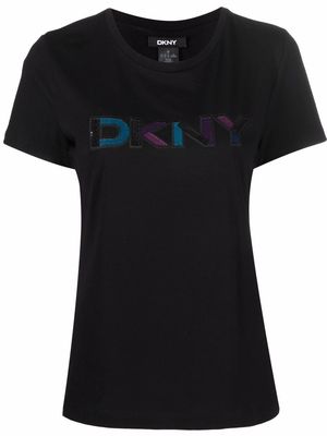 DKNY logo print T-shirt - Black