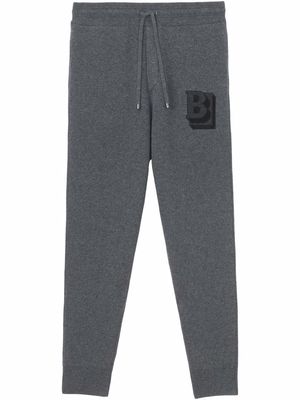 Burberry Letter Graphic track pants - Grey